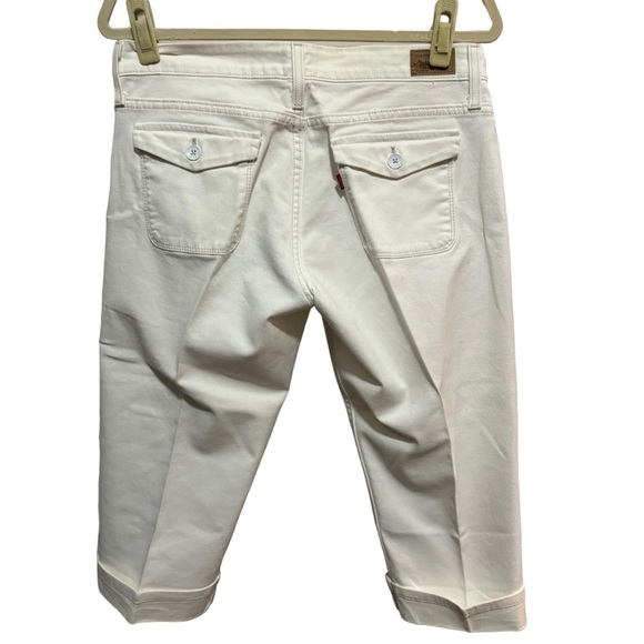 Levi’s - 545 Jeans - White Capri Jeans - size 8 - Picture 2 of 6